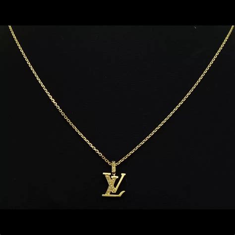 lv alphabet necklace|louis vuitton letter c necklace.